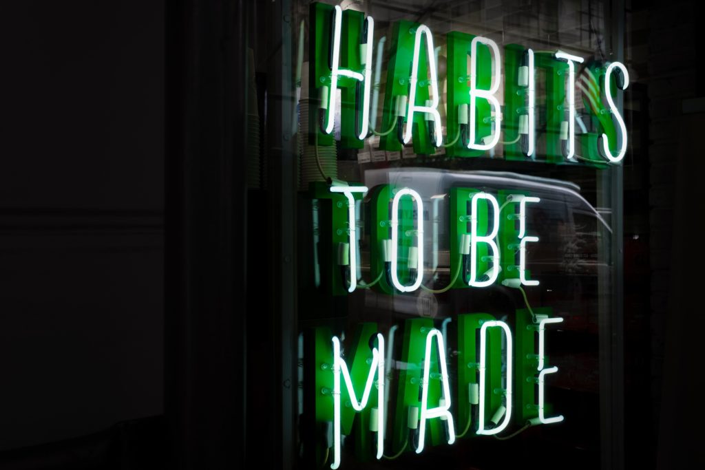 Create a new habit sign